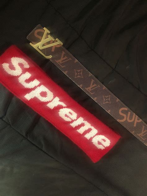 supreme louis vuitton headband|louis vuitton head band.